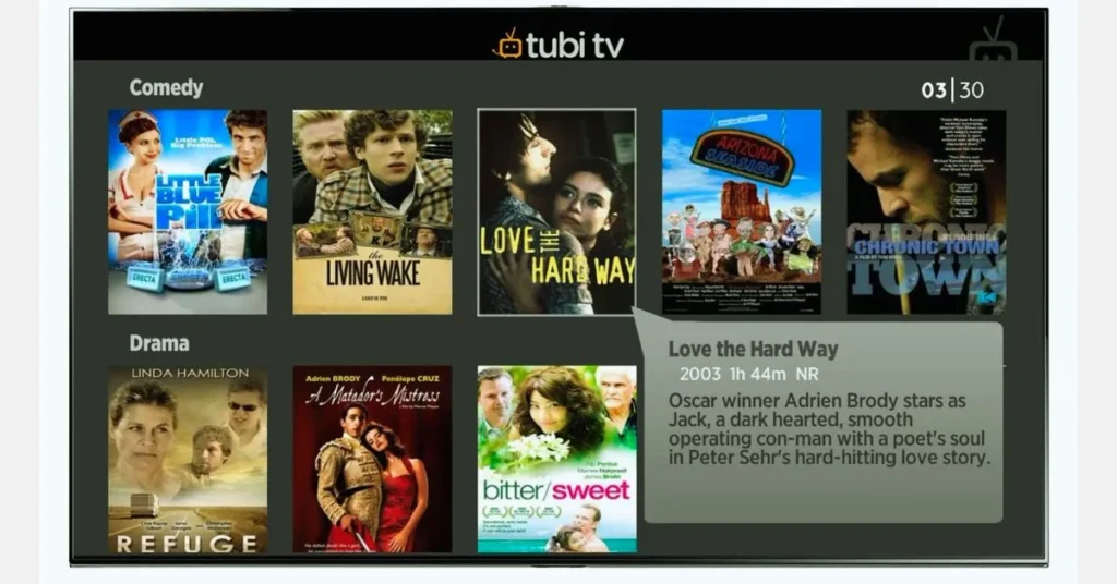 Tubi TV and Crackle